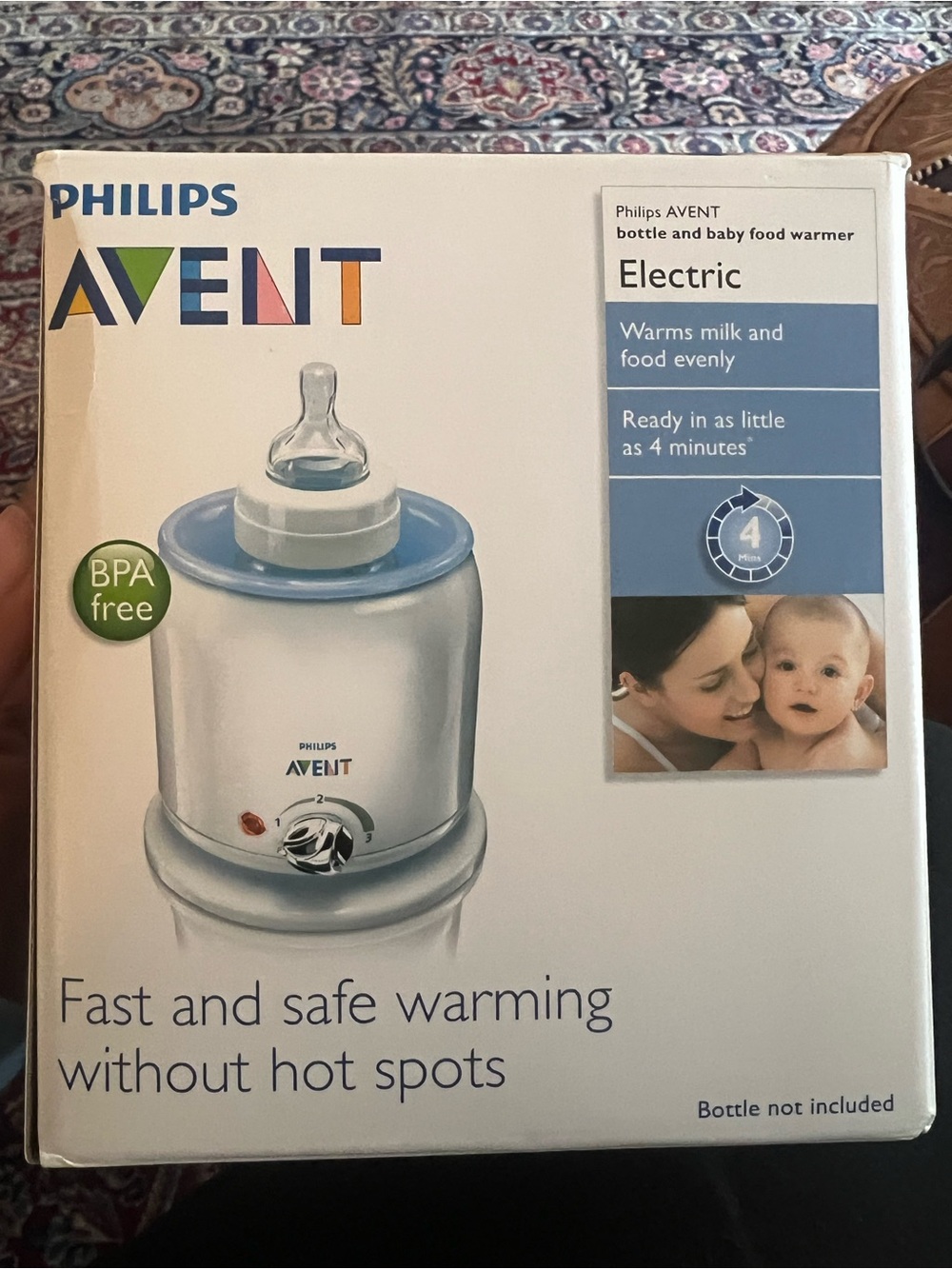 Philips Avent Electric Bottle & Food Warmer – White and Light Blue